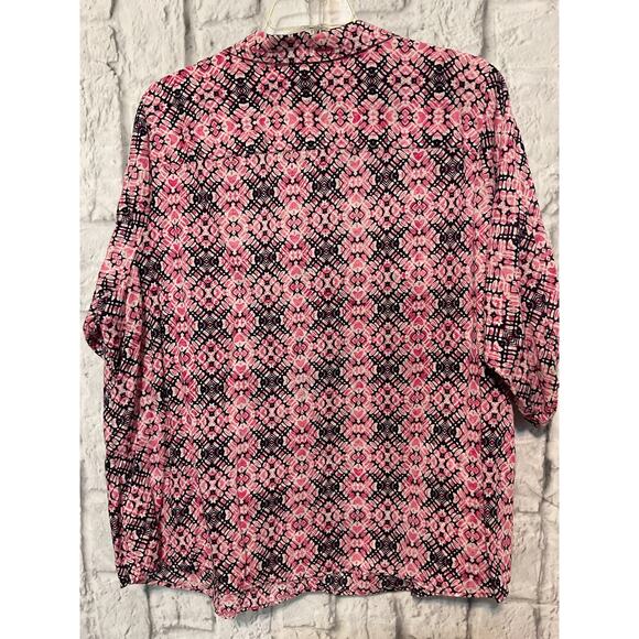 Croft & Barrow Woman 3X Blouse 3/4 Sleeve - Picture 6 of 7